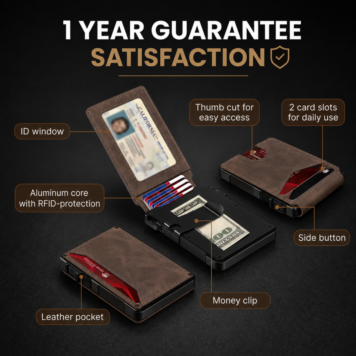 Exnory MagVault® Minimalist Wallet - Maximum Capacity. Minimal Footprint.