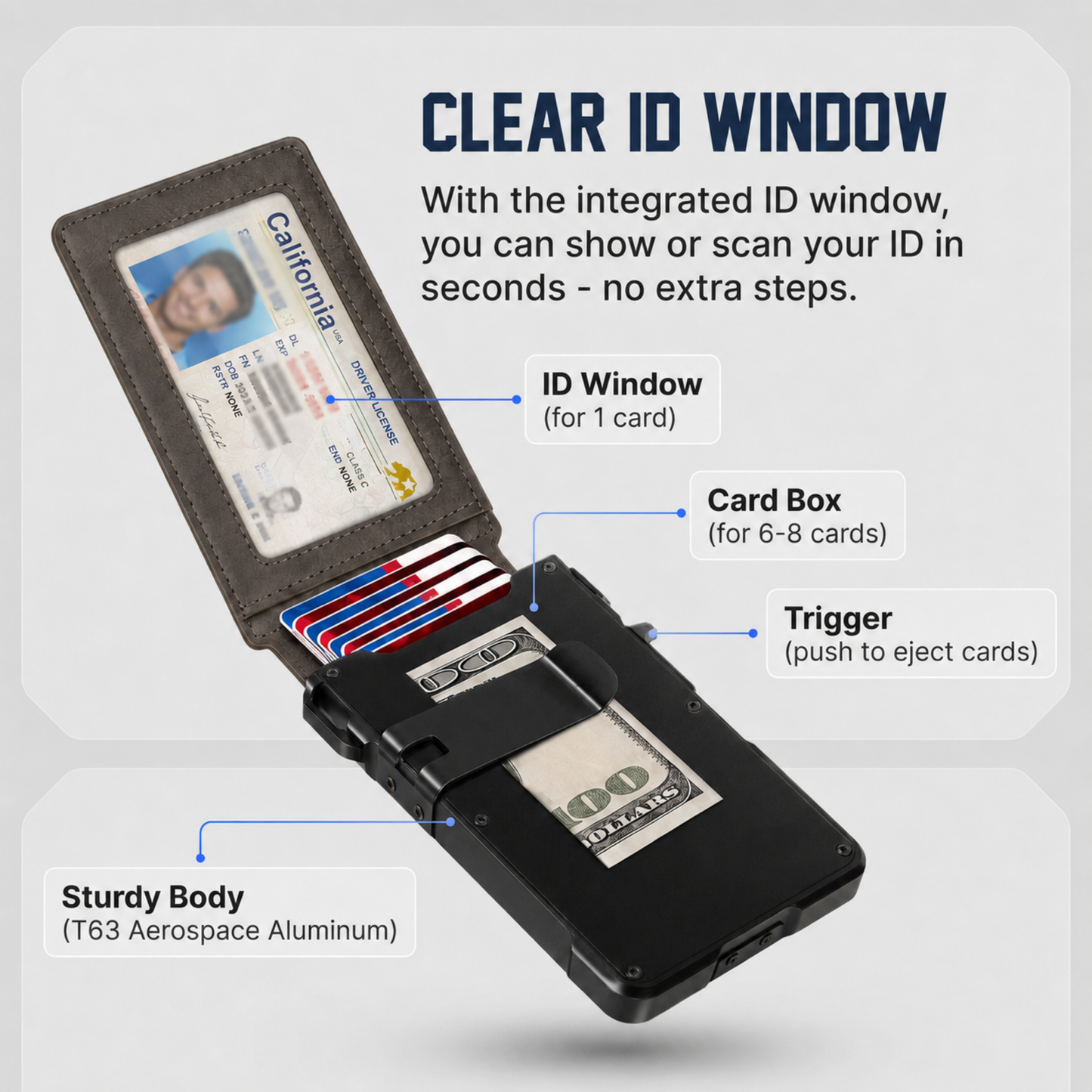 Exnory MagVault® Minimalist Wallet - Maximum Capacity. Minimal Footprint.