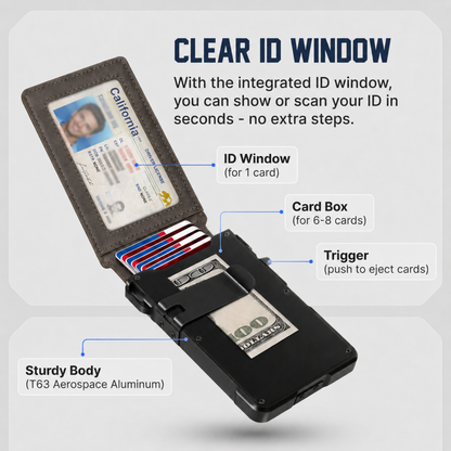 Exnory MagVault® Minimalist Wallet - Maximum Capacity. Minimal Footprint.