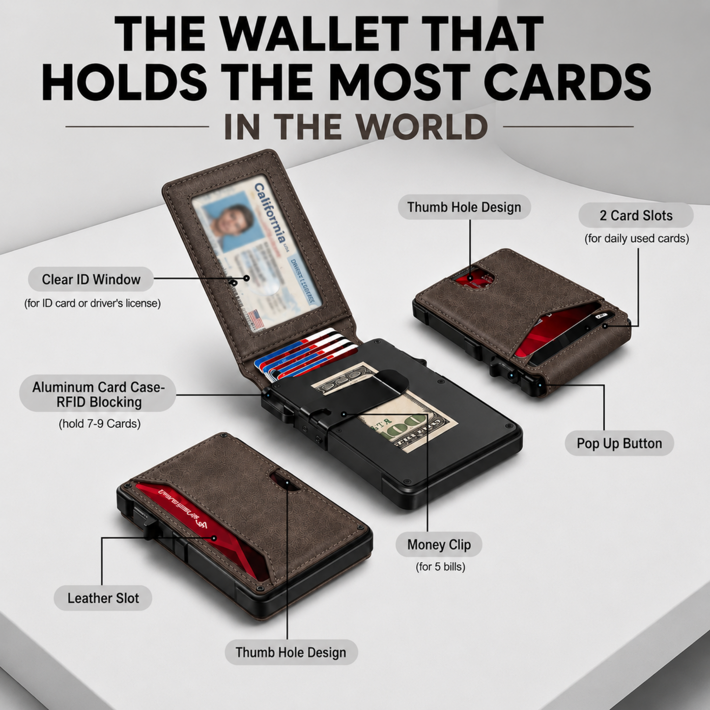Exnory MagVault® Minimalist Wallet - Maximum Capacity. Minimal Footprint.