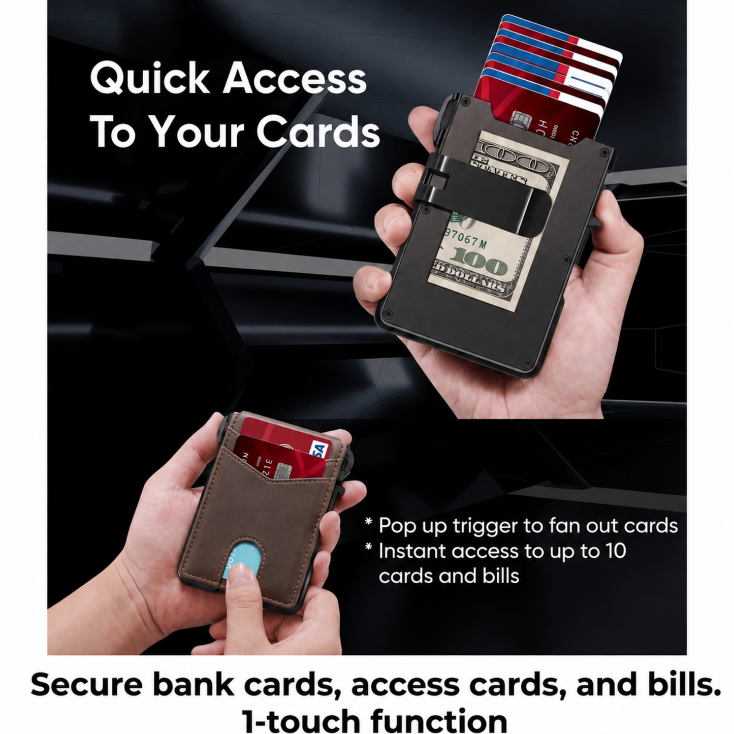 Exnory MagVault® Minimalist Wallet - Maximum Capacity. Minimal Footprint.