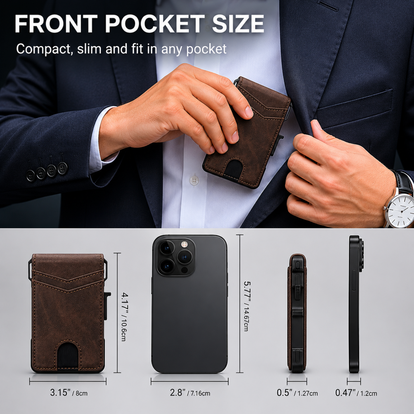 Exnory MagVault® Minimalist Wallet - Maximum Capacity. Minimal Footprint.