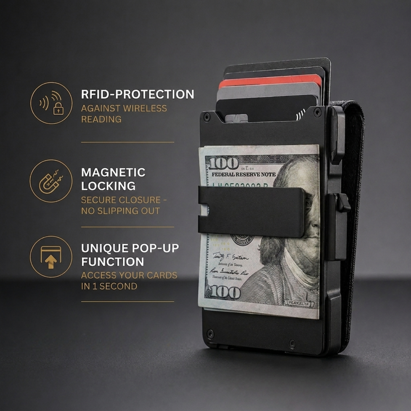 Exnory MagVault® Minimalist Wallet - Maximum Capacity. Minimal Footprint.