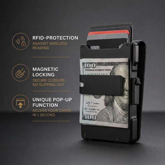 Exnory MagVault® Minimalist Wallet - Maximum Capacity. Minimal Footprint.