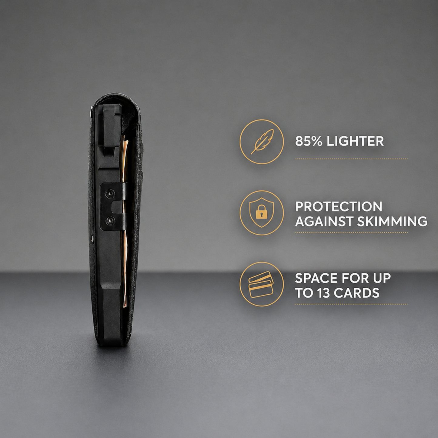 Exnory MagVault® Minimalist Wallet - Maximum Capacity. Minimal Footprint.